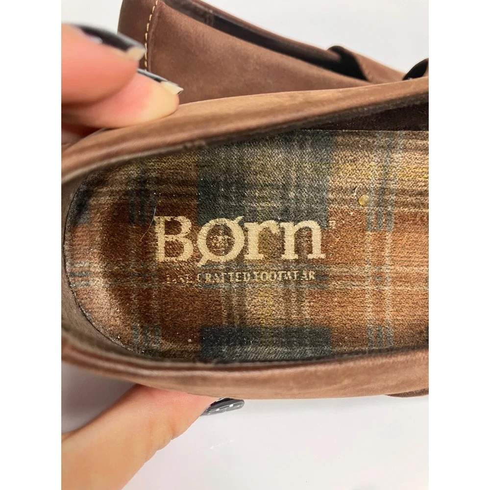 Born Loafers Womens 9 Brown Good Leather Slip On Comfort F49523
